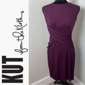 KUT FROM THE KLOTH MOLLEE TWIST MIDI SHEATH DRESS-Size 2. B77